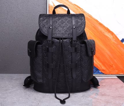 Premium Quality Louis Vuitton Christopher Mini Backpack N55699 – Embossed Taurillon Leather & Spacious Design